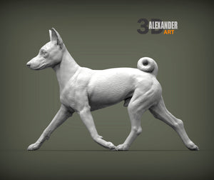 Basenji Sculpture (Running)