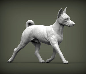 Basenji Sculpture (Running)