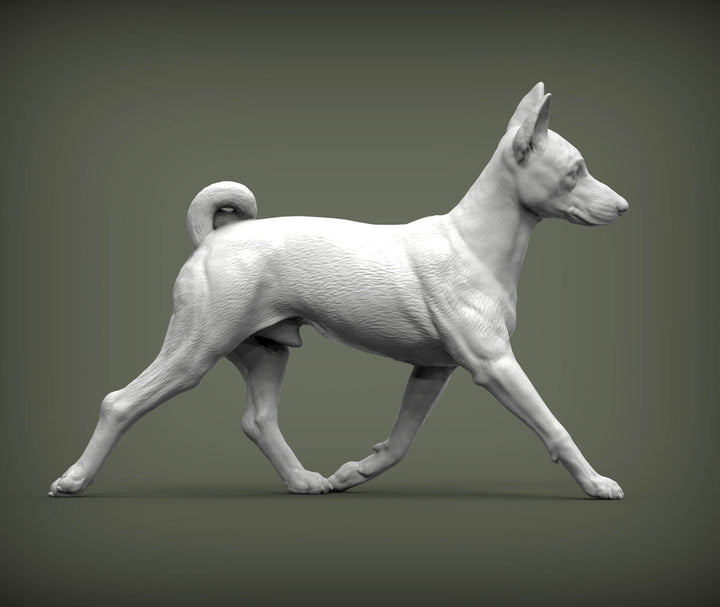 Basenji Sculpture (Running)