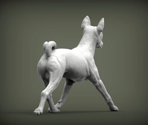Basenji Sculpture (Running)