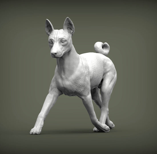 Basenji Sculpture (Running)