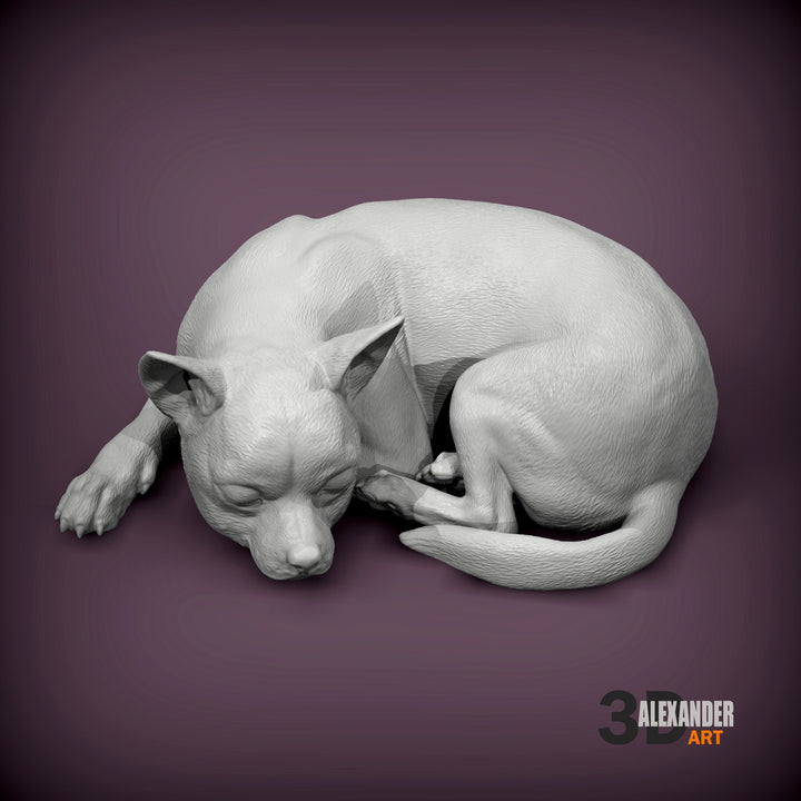 Chihuahua Sculpture (Sleeping)
