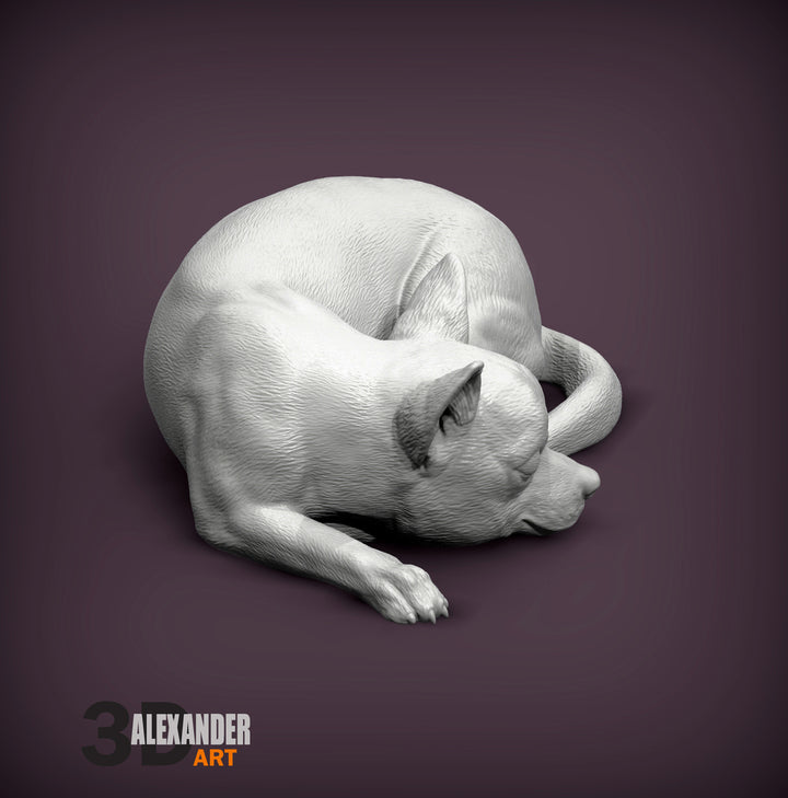 Chihuahua Sculpture (Sleeping)