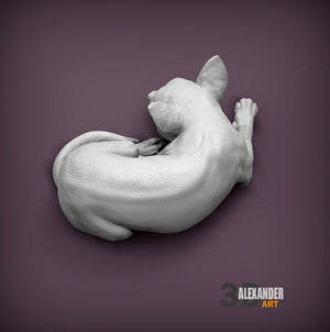 Chihuahua Sculpture (Sleeping)