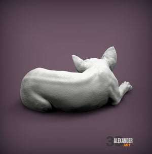 Chihuahua Sculpture (Sleeping)