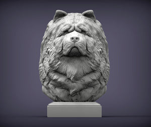 Chow Chow Bust