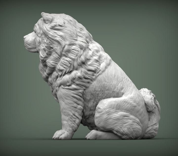 Chow Chow Sculpture (Sitting)