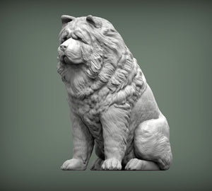 Chow Chow Sculpture (Sitting)
