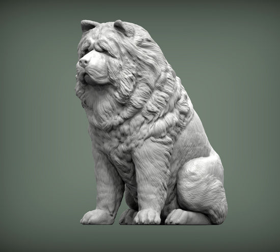 Chow Chow Sculpture (Sitting)