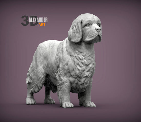 Clumber Spaniel Sculpture (Standing)