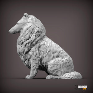 Collie Sculpture
