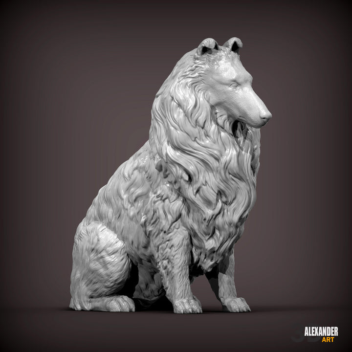 Collie Sculpture