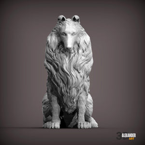 Collie Sculpture