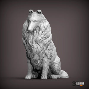 Collie Sculpture