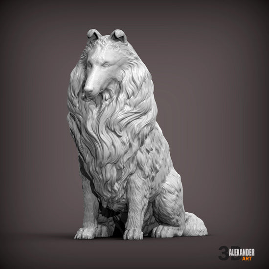 Collie Sculpture