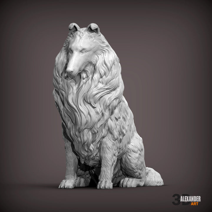 Collie Sculpture