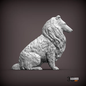 Collie Sculpture
