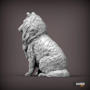 Collie Sculpture