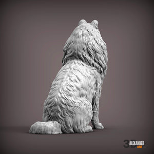 Collie Sculpture