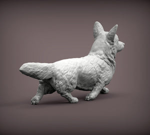 Cardigan Welsh Corgi Sculpture (Running)