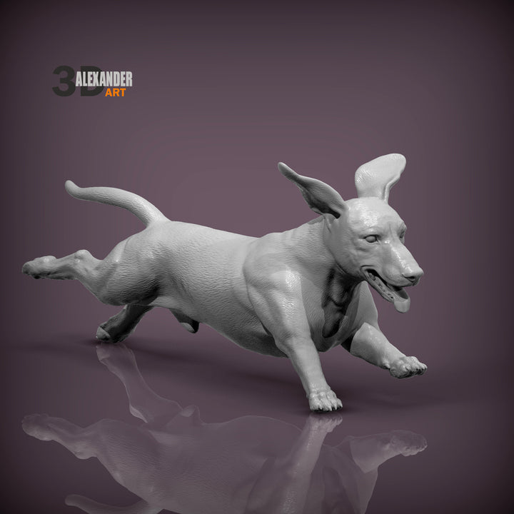 Dachshund Sculpture (Running)