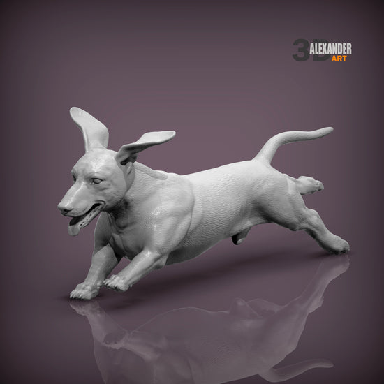 Dachshund Sculpture (Running)