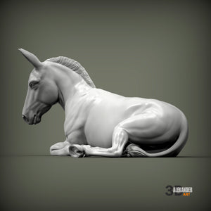 Donkey Sculpture (Lying Down)