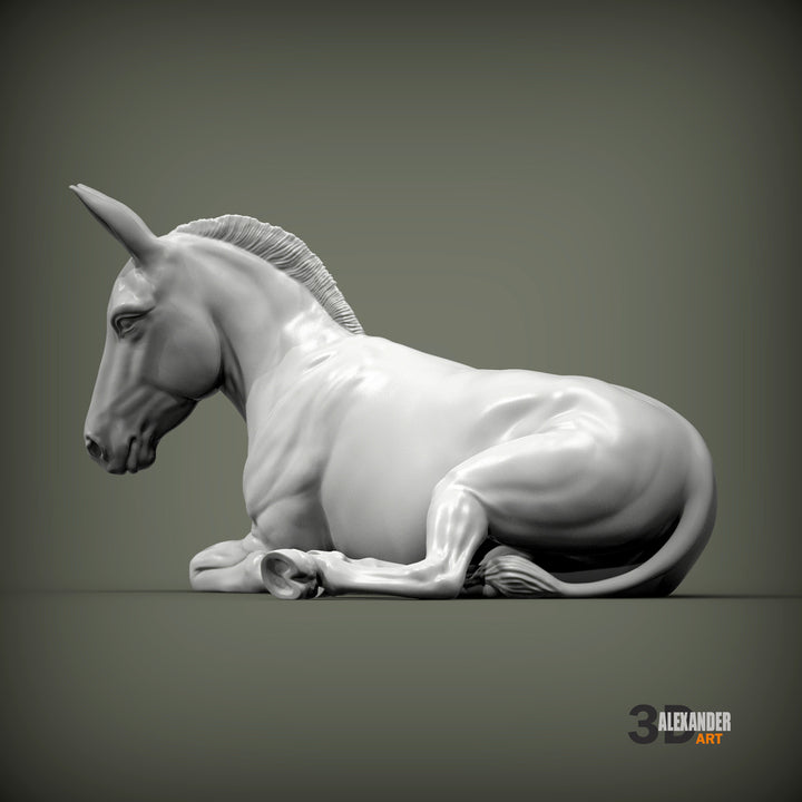 Donkey Sculpture (Lying Down)