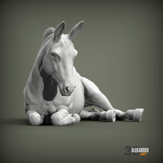 Donkey Sculpture (Lying Down)
