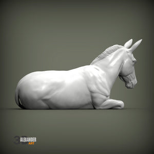 Donkey Sculpture (Lying Down)