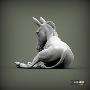 Donkey Sculpture (Lying Down)