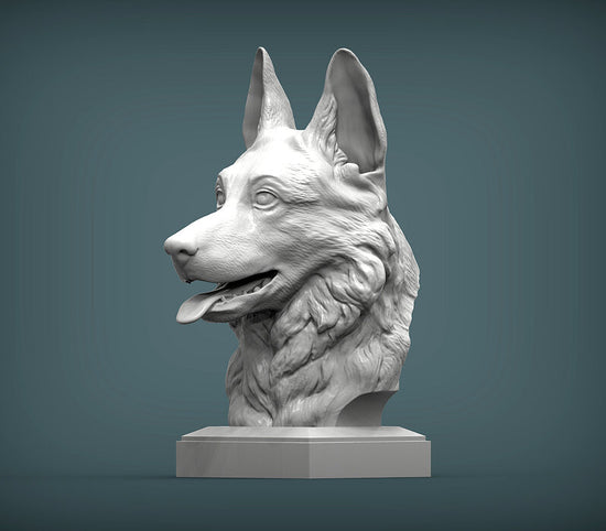 German Shepherd Bust
