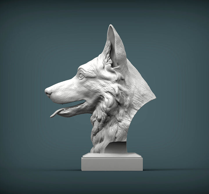 German Shepherd Bust