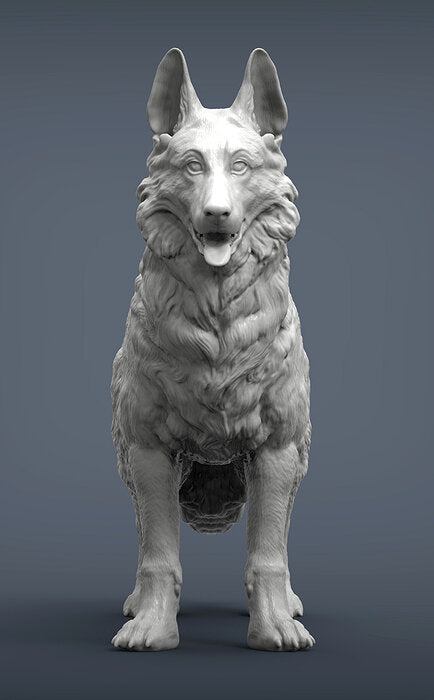 German Shepherd Sculpture (Standing)