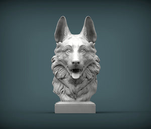 German Shepherd Bust
