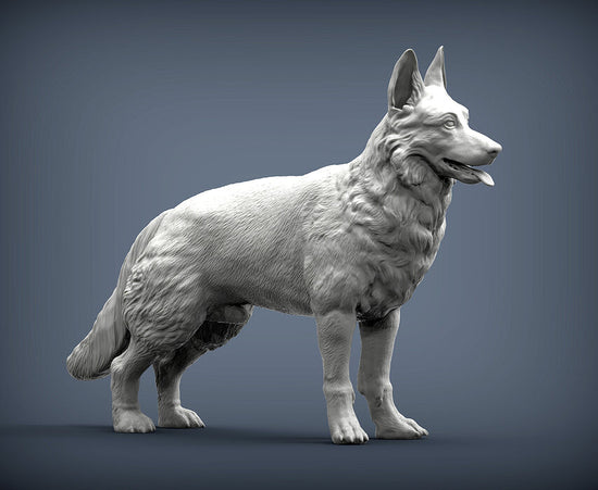 German Shepherd Sculpture (Standing)