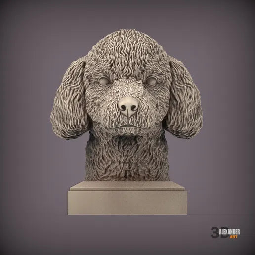 Poodle Bust
