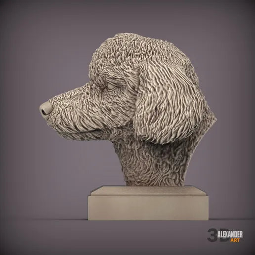 Poodle Bust