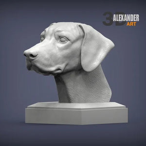 Rhodesian Ridgeback Bust