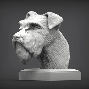 Schnauzer Bust