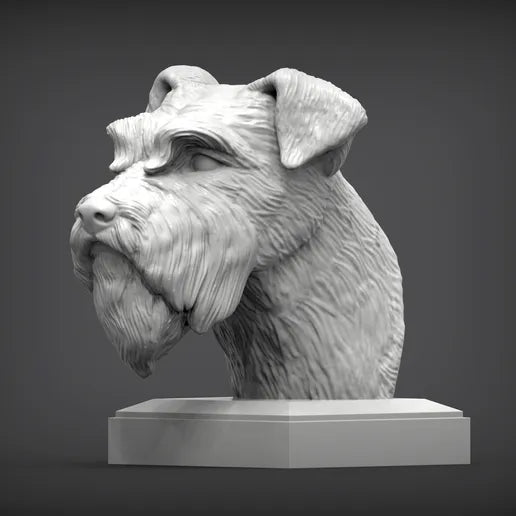 Schnauzer Bust