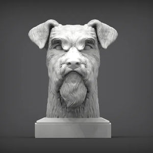 Schnauzer Bust