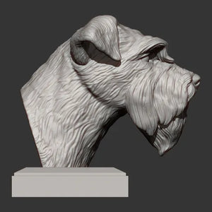 Schnauzer Bust
