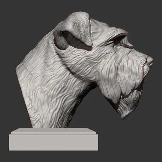 Schnauzer Bust