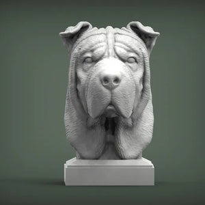 Shar Pei Bust