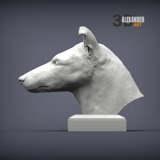 Smooth Coated Collie Bust
