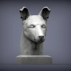 Smooth Coated Collie Bust
