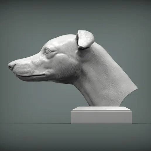 Whippet Bust