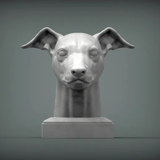 Whippet Bust